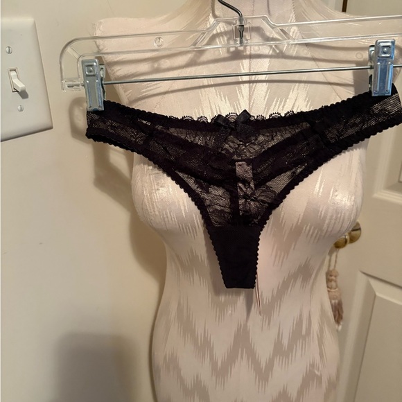 Agent Provocateur Cordellia Black Lace Panty thong nwt size...